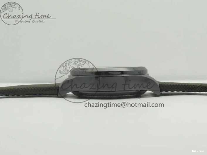MIROTIME 0519 Classic PILOT IW389001 ZF 1:1 Best Edition Ceramic Case Green Dial on Green Nylon Strap A7750 (Function Same As Genuine) 7160